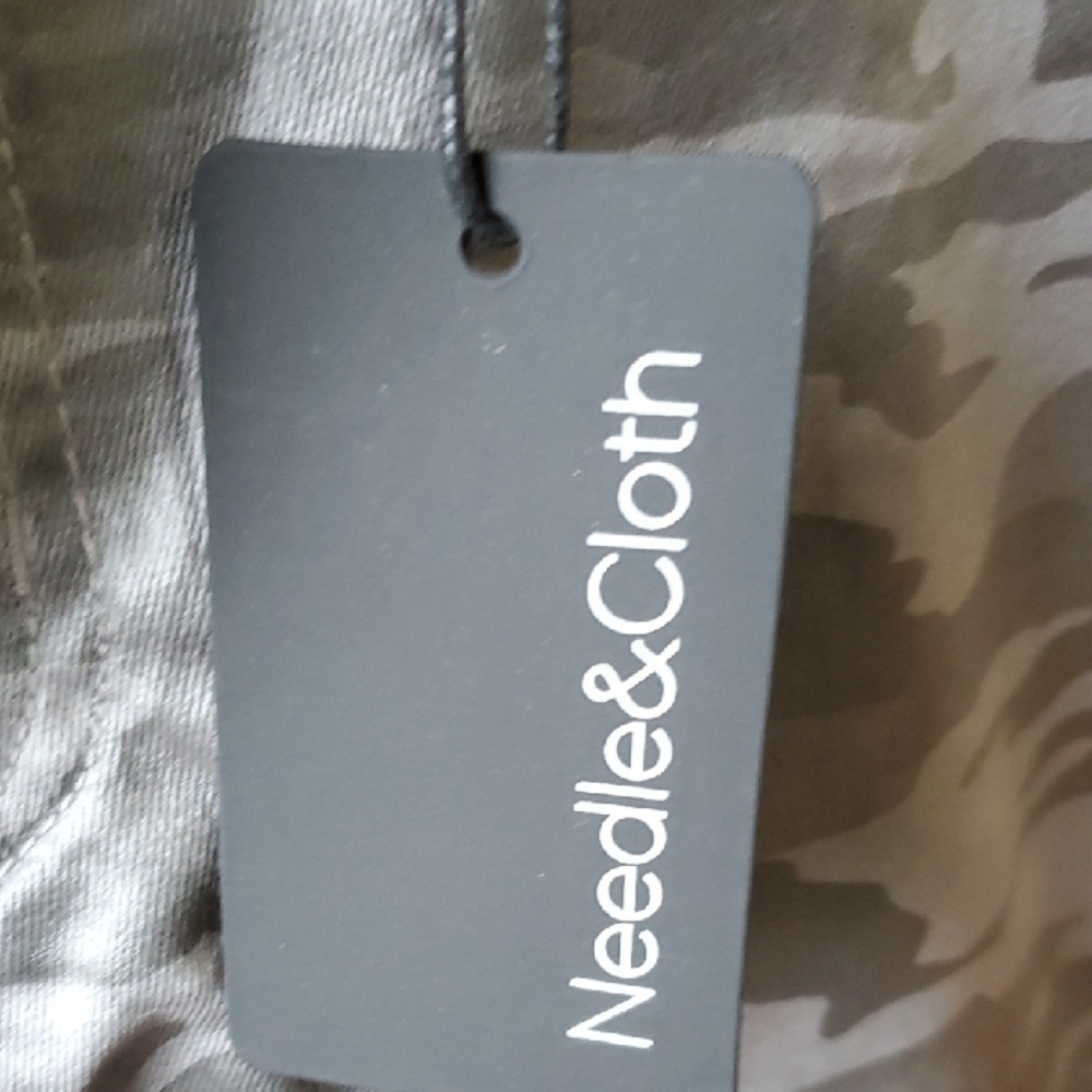 Needle And Cloth Gray Camouflage Skinny Jeans for Women 14 - Picture 2 of 11